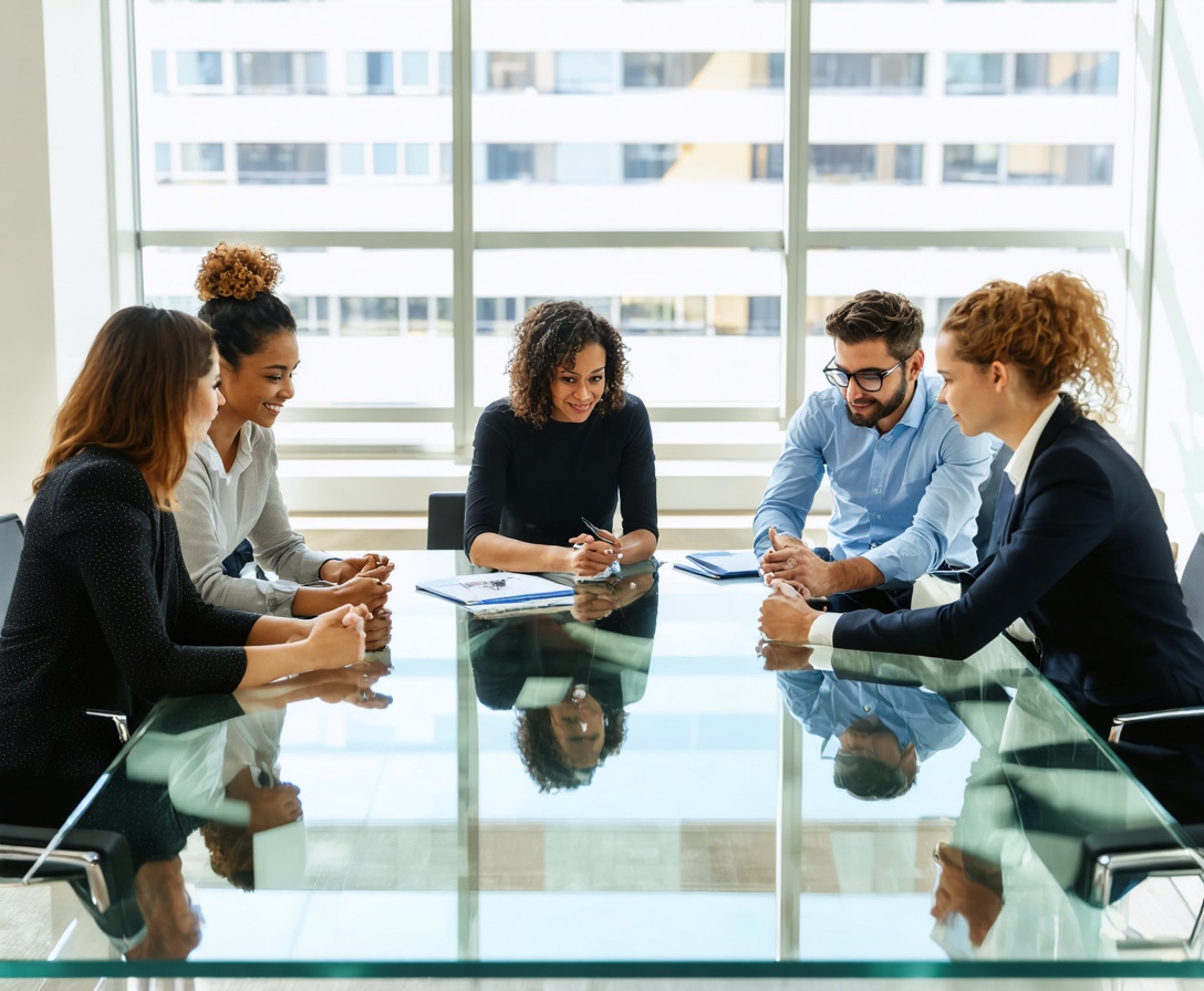 Tím spolupracujúci v kancelárii